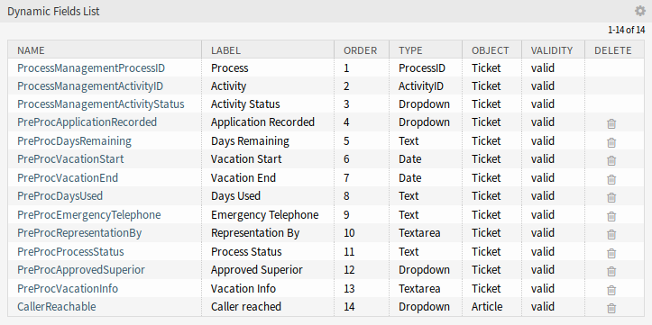 Delete Dynamic Field Screen