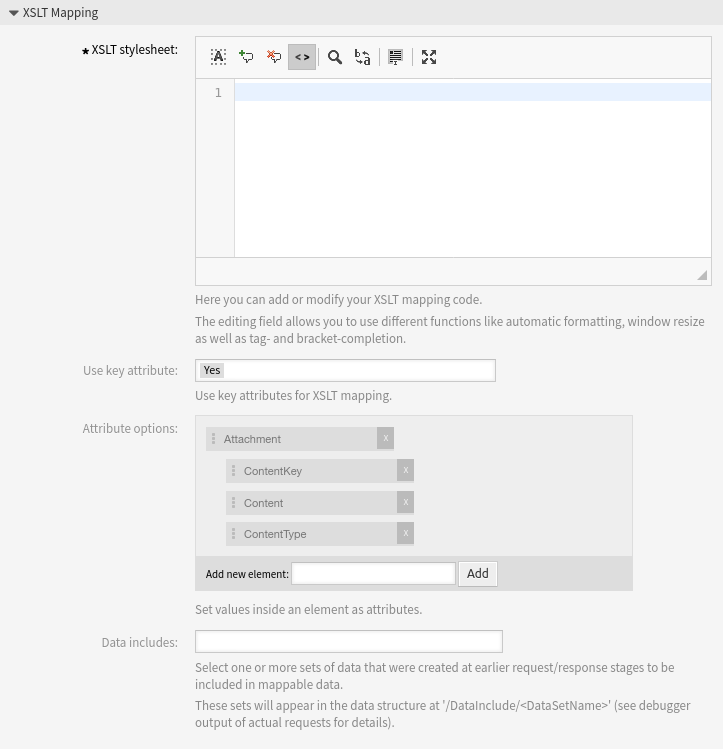 XSLT Web Service Outgoing Mapping