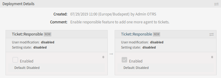 Deployment Details Difference