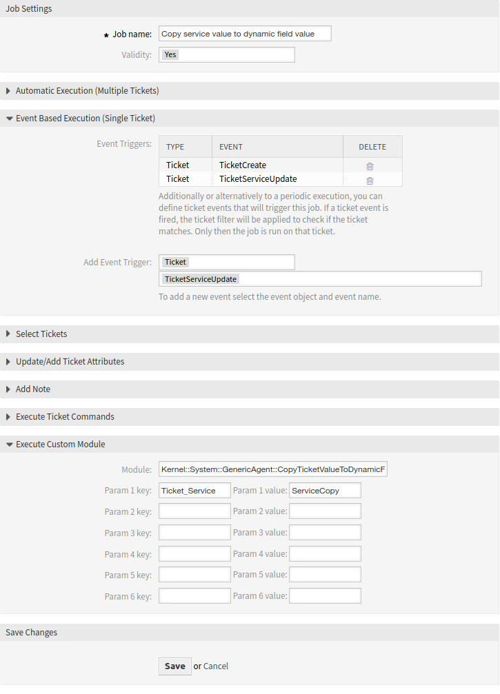 Generic Agent Configuration Example