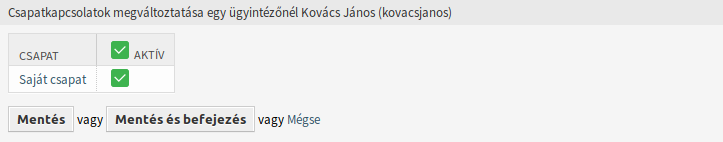 Change Team Relations for Agent