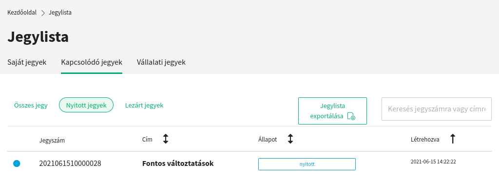 Custom Contact Ticket List