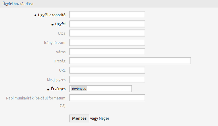 Add Customer Screen