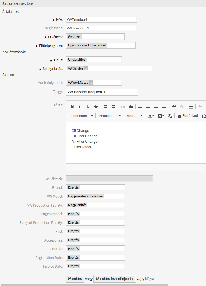 Edit Dynamic Ticket Template Screen