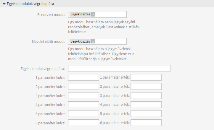 Execute Custom Modules Section