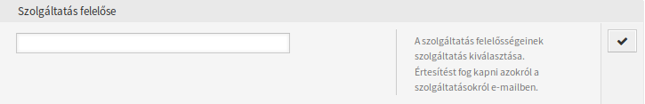 Service Responsible Widget