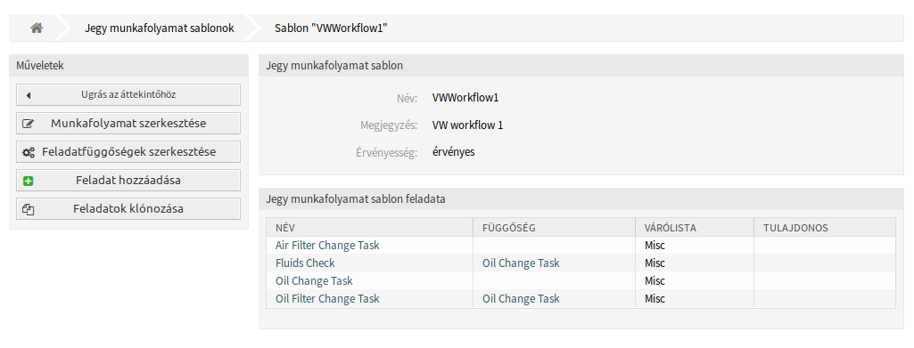 Ticket Workflow Template Details Screen
