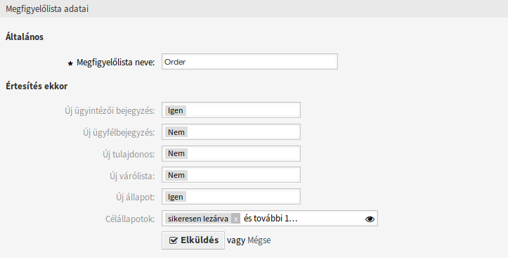 Edit Watchlist Screen