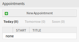 Appointments Widget