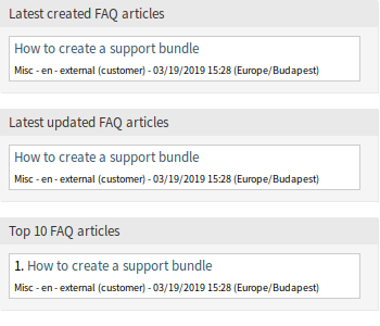 FAQ Explorer Sidebar