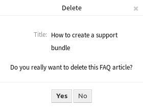 Delete FAQ Dialog